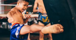 Young-children-practice-Muay-Thai